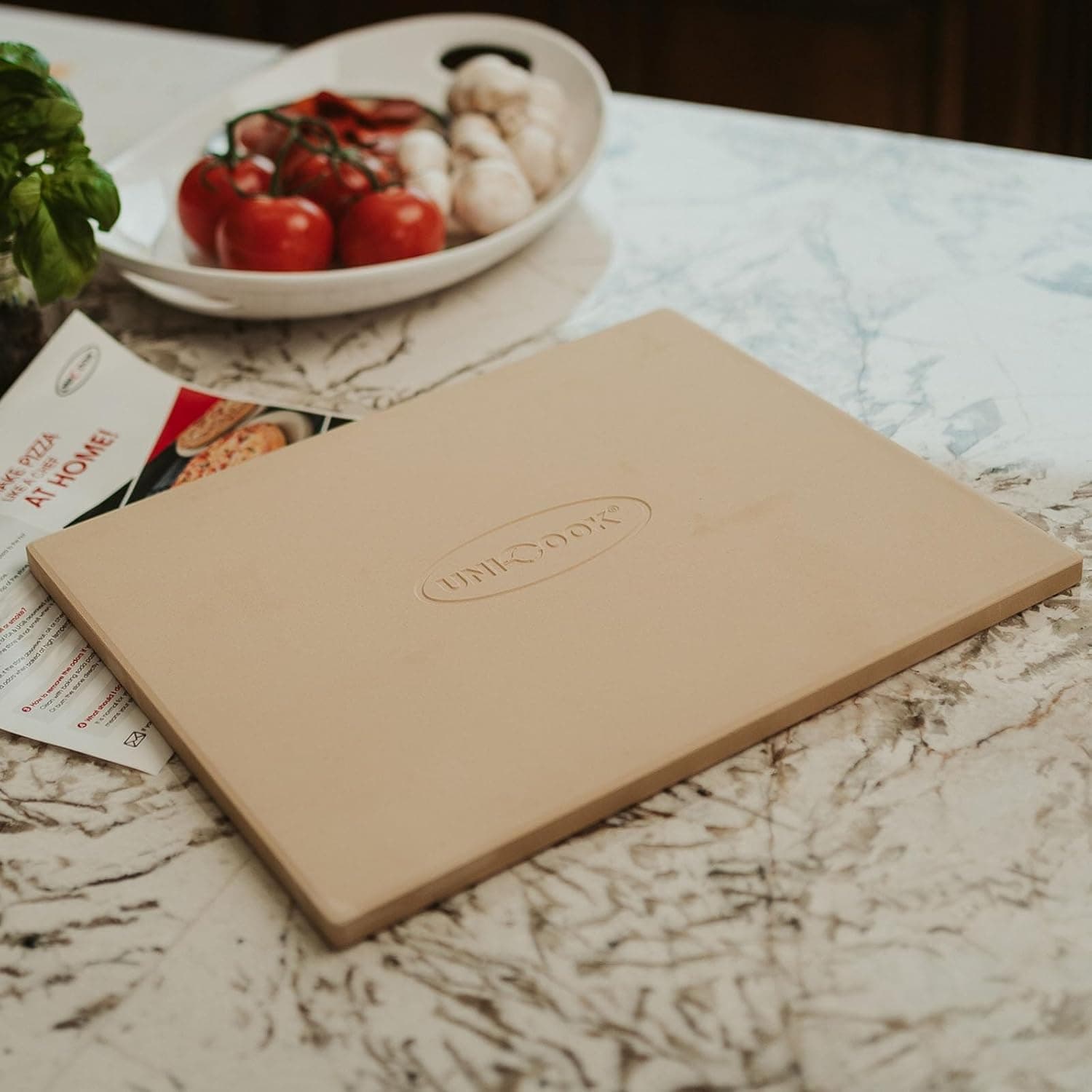 Unicook rectangular cordierite pizza stone