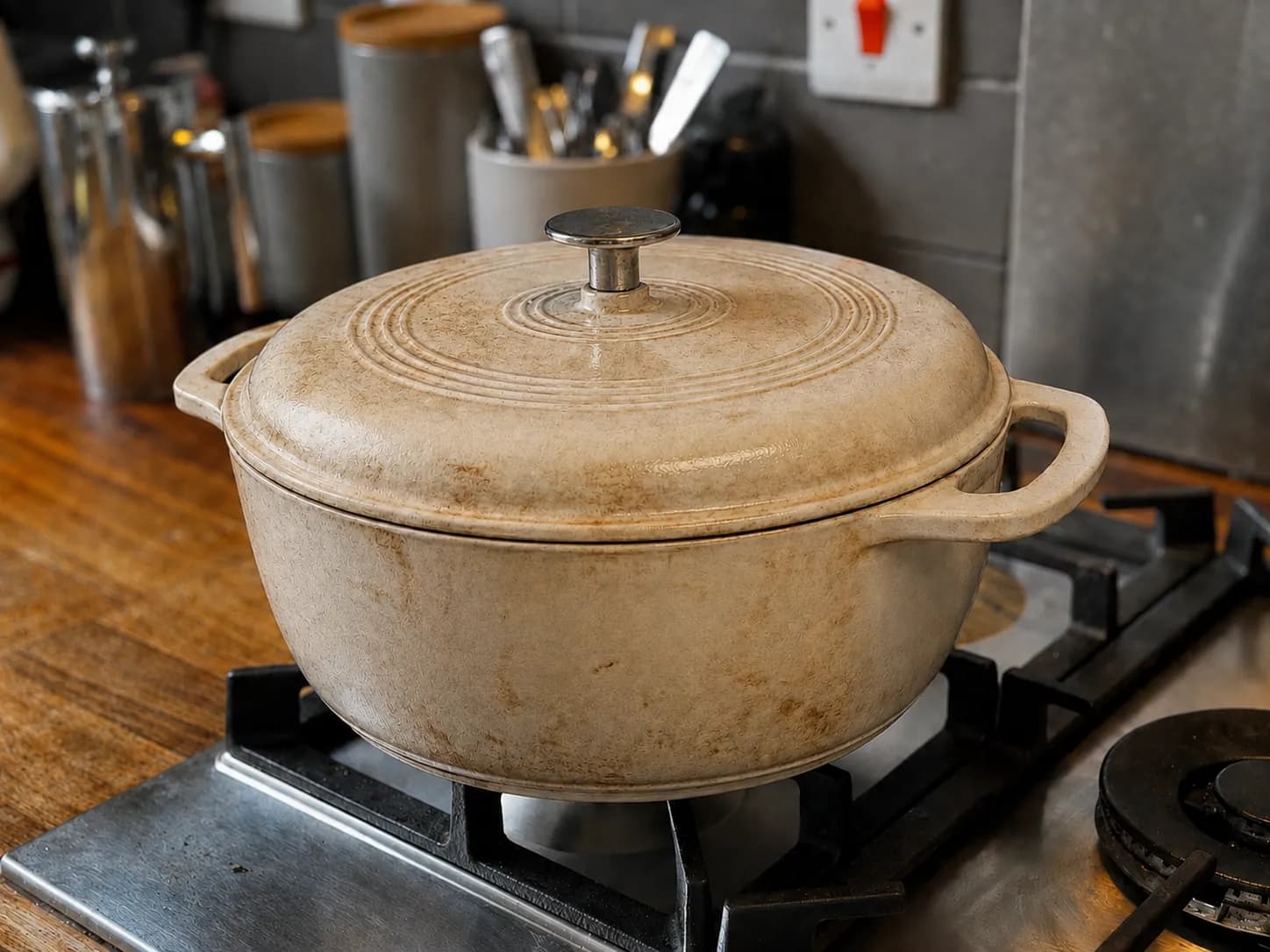 Amazon Basics Enamelled Cast Iron Dutch Oven, 5.7L