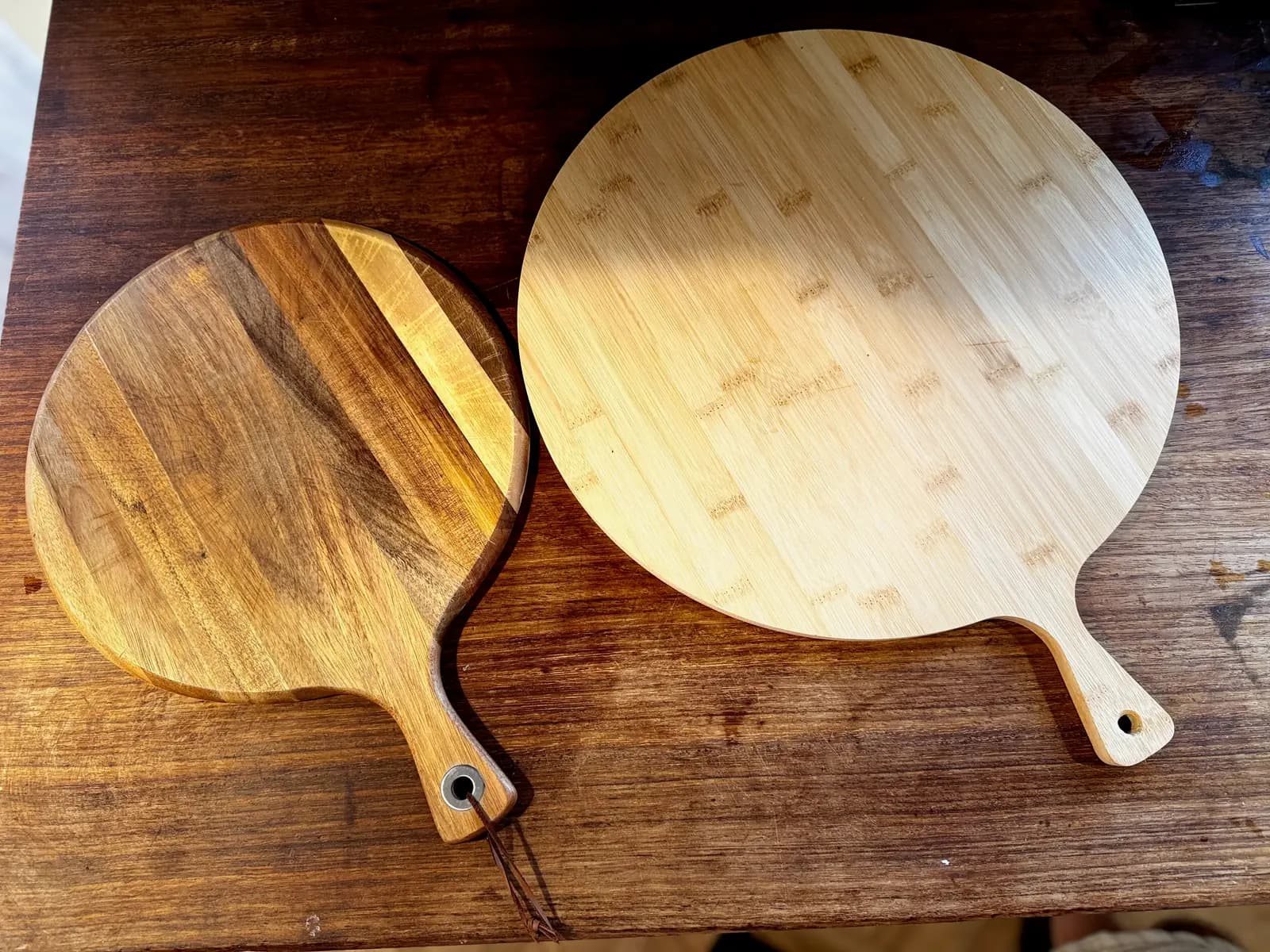 Wooden pizza boards